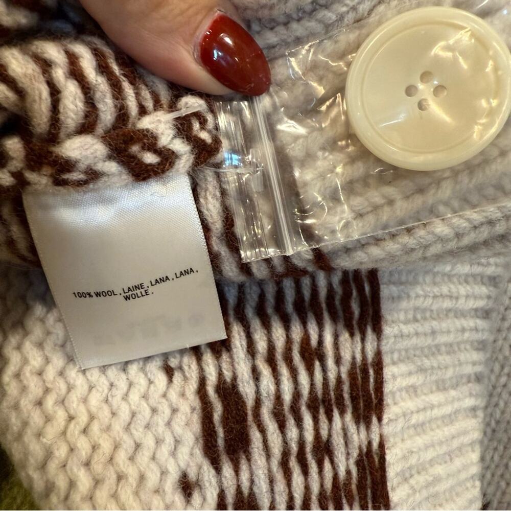 The Reeds Colorblocked Fair Isle Wool Cardigan - Picture 7 of 8